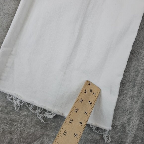 Mother The Roller Fray Jeans Women's 27 Fairest Of Them All High Rise Wide Leg - Picture 10 of 15